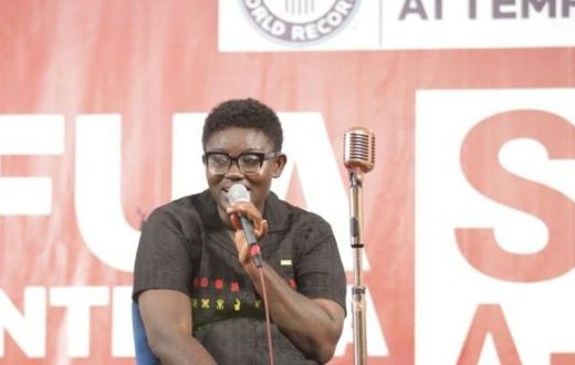 Afua Asantewaa ends sing-a-thon attempt after 126 hours and 52 minutes