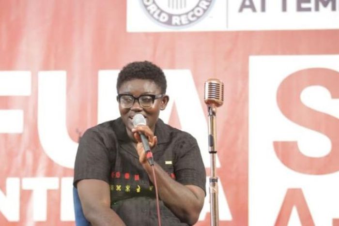 Afua Asantewaa ends sing-a-thon attempt after 126 hours and 52 minutes
