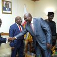 President Nana Addo Dankwa Akufo-Addo with NDC flagbearer John Mahama