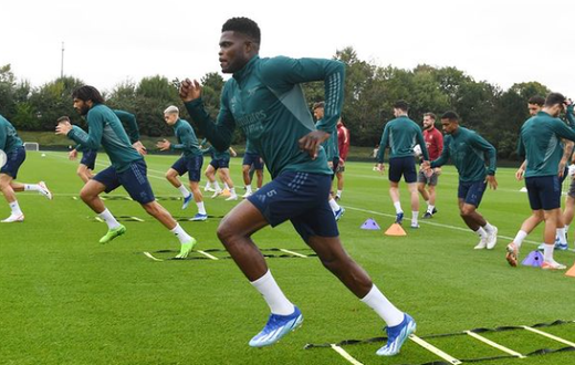 Thomas Partey feels great to return to Arsenal training after injury layoff