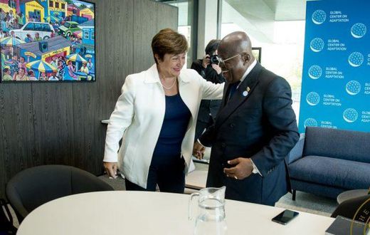IMF boss Kristalina Georgieva and Nana Addo