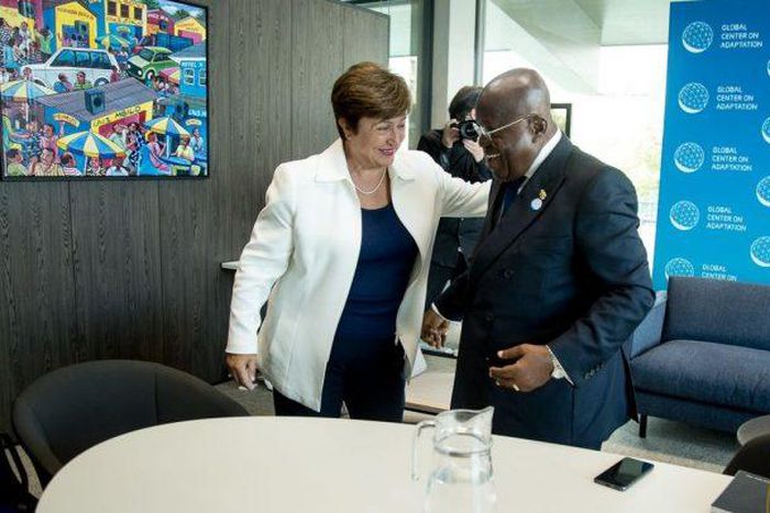 IMF boss Kristalina Georgieva and Nana Addo