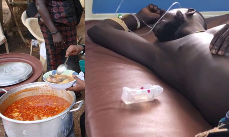 22 people were hospitalised after eating food at funeral