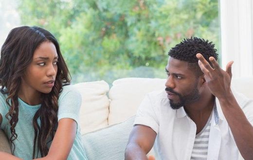 Arguing couple.