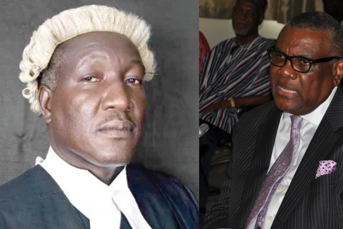 Justice Nene Abayateye Amegatcher and Justice Nii Ashie Kotey