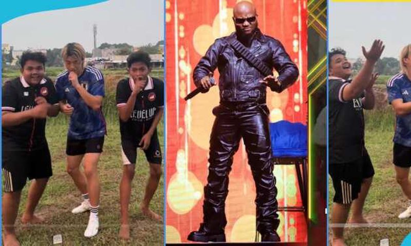 Indonesian men do King Promise's dance challenge