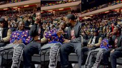 Stonebwoy spotted at the London Lions Vs Newcastle Eagles basketball game in the United Kingdom