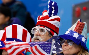 american flag fans olympics