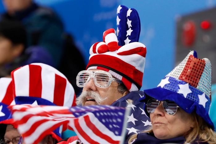 american flag fans olympics