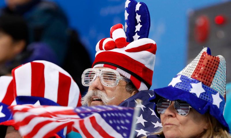american flag fans olympics