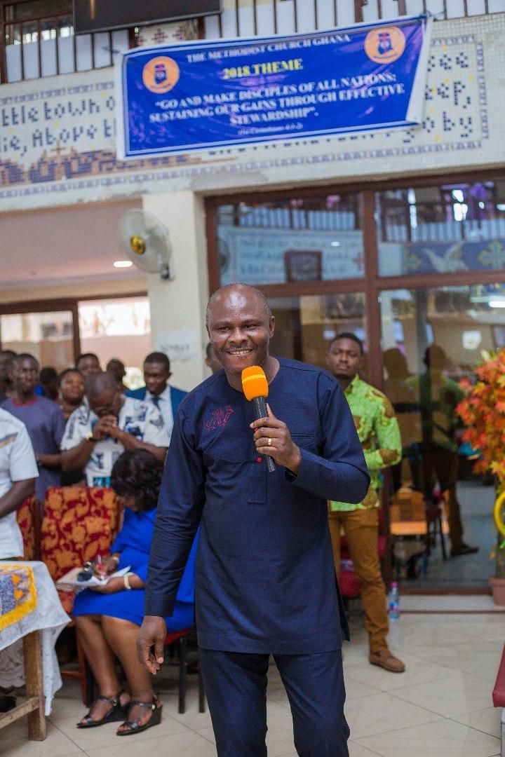 Showers of blessings as Uncle Ato rocks Kokomlemle Methodist Church
