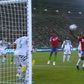 Muhammed Sanneh trying to score with his hand.