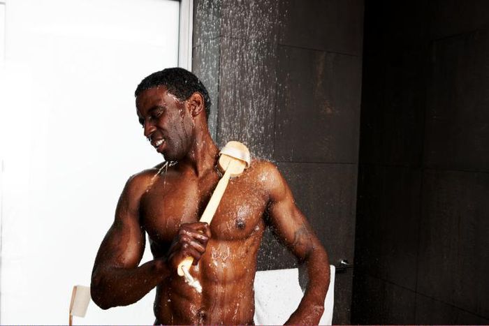 Black man having a bath [Black Doctor]