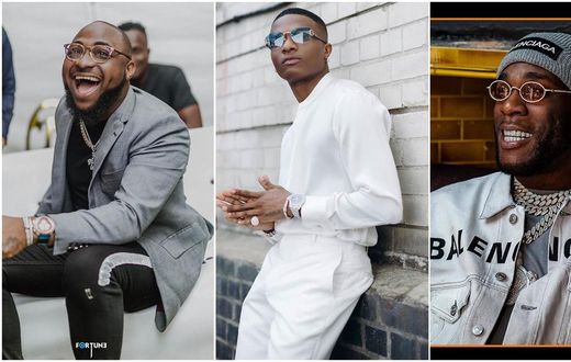 Nigerian music stars Davido, Wizkid and Burna Boy win Forbes Africa icons for 2021 [Instagram/Davido] [Instagram/Wizkidayo] [Instagram/BurnaBoyGram]