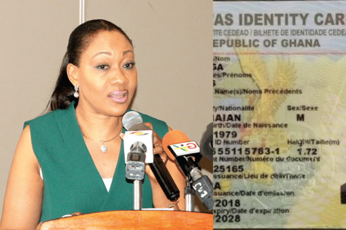 Jean Mensa and Ghana card