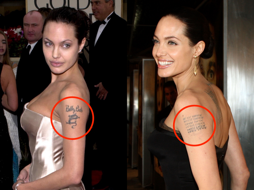 18 celebrities who had to cover up regrettable tattoos