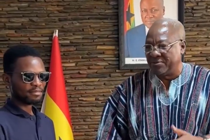 John Mahama with Buzstopboys