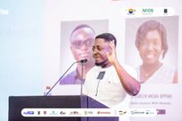 CEO for Dataware Tech, Kwesi Kwofie presenting on the impact of data analytics and AI in business