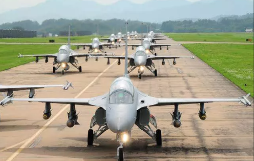 10 countries with the largest military aircraft fleets in the world. [static]
