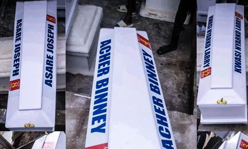 5 school children killed in Nkawkaw road crash are being buried today