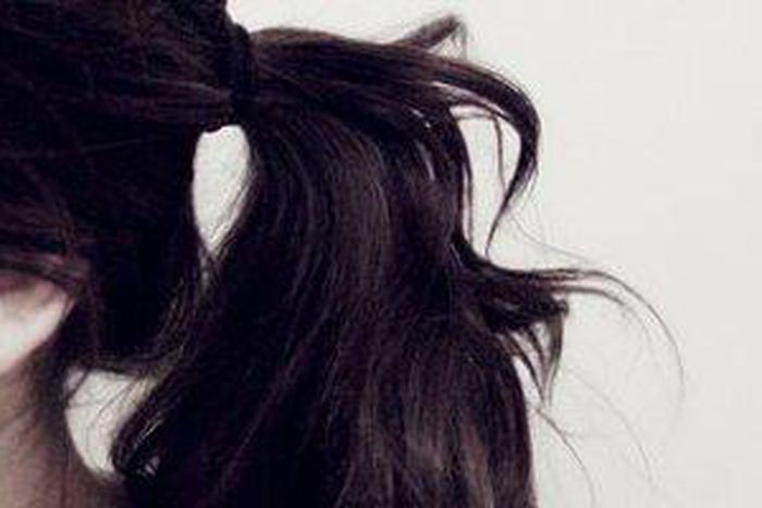 ponytail using real hair band