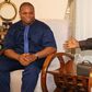 President of Policy Think Tank, IMANI Africa, Franklin Cudjoe with Nana Addo