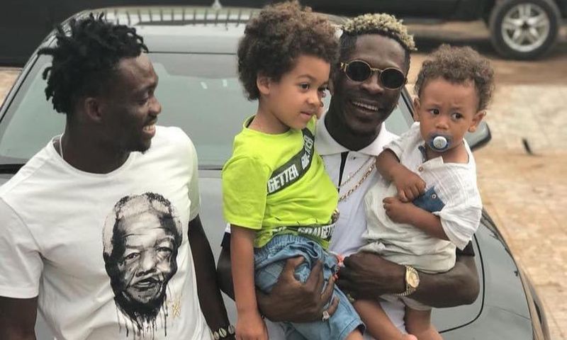 Shatta Wale and Christian Atsu