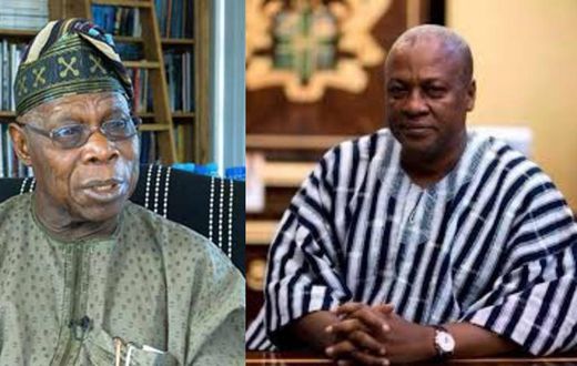 Mahama chairs launch of former Nigerian President Olusegun Obasanjo's new book