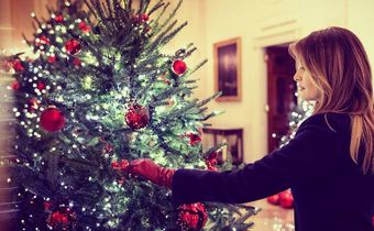 melania white house christmas