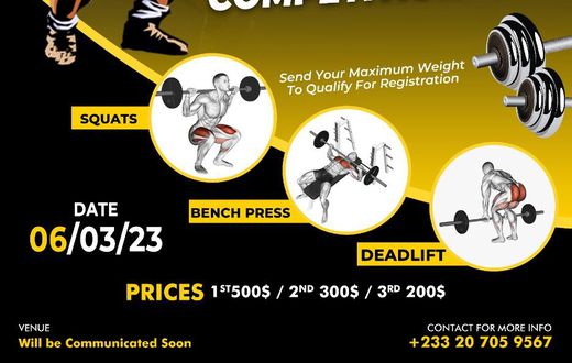 Powerlifters to do battle at 2023 Powerlifting Competition