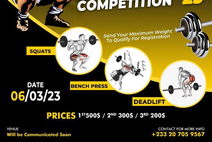 Powerlifters to do battle at 2023 Powerlifting Competition