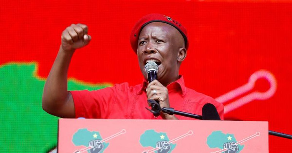 Court slaps South Africa’s Julius Malema with 5-year jail term for illegal firearm possession