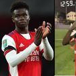 See video of Bukayo Saka's look-alike in Ghana