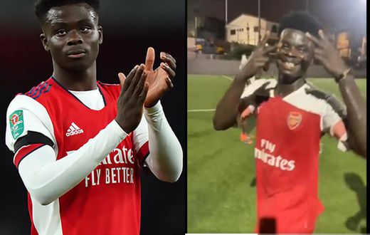 See video of Bukayo Saka's look-alike in Ghana
