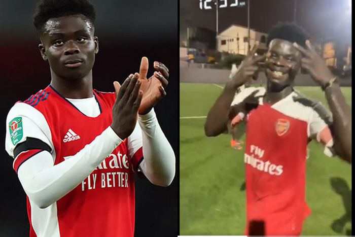 See video of Bukayo Saka's look-alike in Ghana