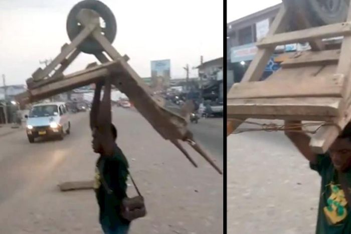 Kasoa :Man subjected to corporal punishment for dropping refuse on pavement