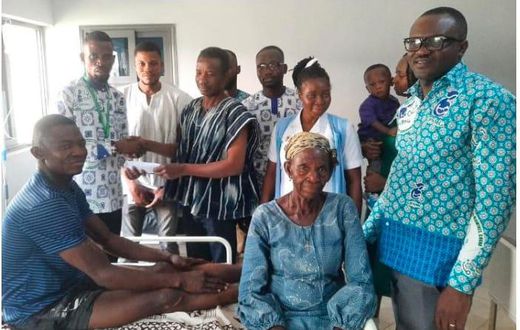 Union of Professional Nurses and Midwives supports sick member at Pindaa CHPS Compound