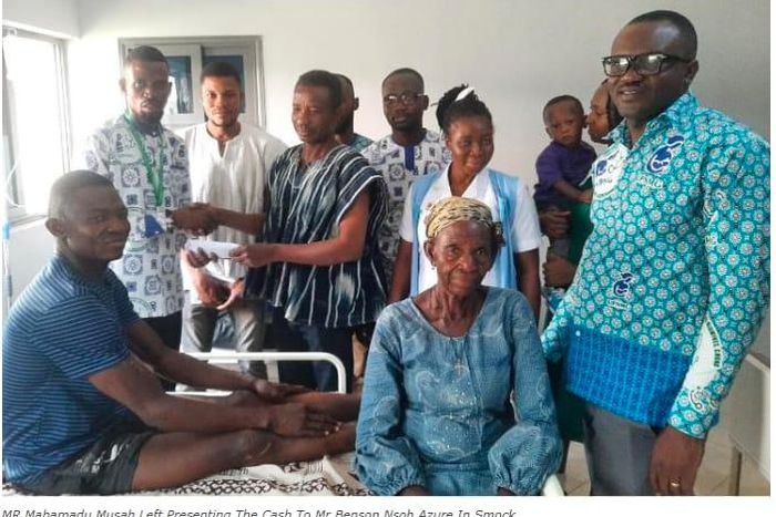 Union of Professional Nurses and Midwives supports sick member at Pindaa CHPS Compound