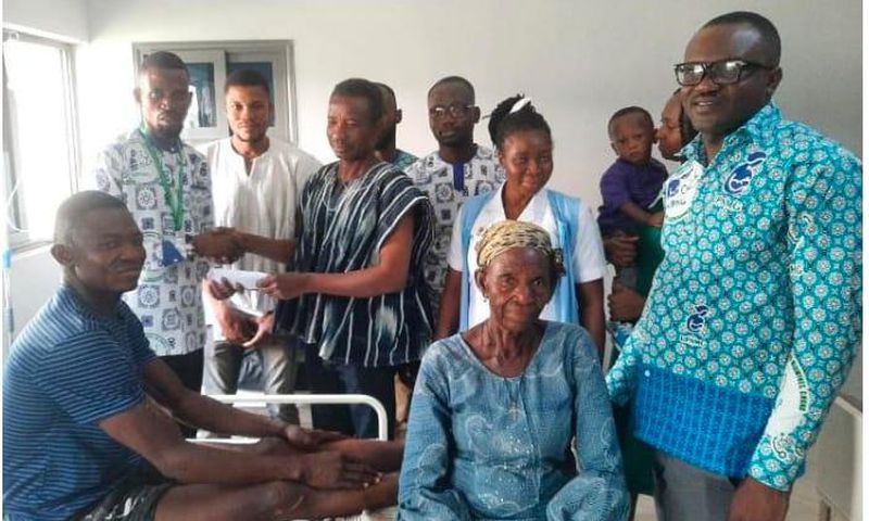 Union of Professional Nurses and Midwives supports sick member at Pindaa CHPS Compound