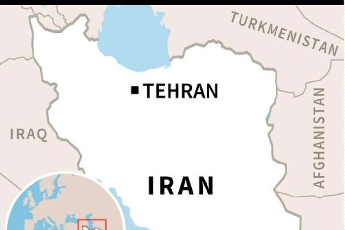 Map of Iran locating bomb attack in Chabahar.
