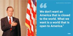 14 of George H.W. Bush's most presidential quotes