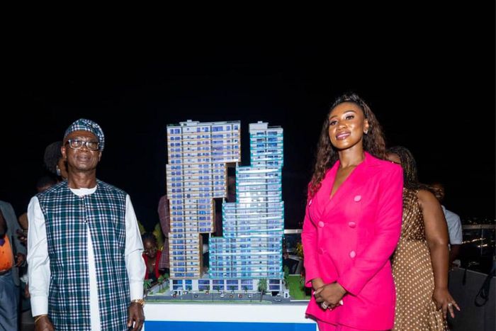 The Founder Capemay Properties, a subsidiary of Kasapreko PLC, Dr Kwabena Adjei and Eunice Adjei-Bonsu, the CEO of Capemay Properties.