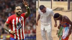 Watch: Memphis Depay dances Adowa he learned in Ghana after scoring for Atletico Madrid
