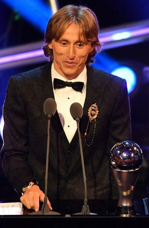 Croatia midfielder Luka Modric was crowned as FIFA's player of the year last month for leading his country to the World Cup final
