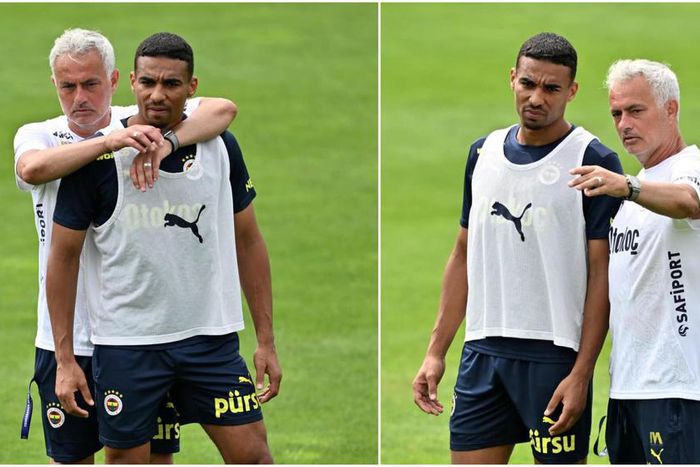 Jose Mourinho's bromance with Alexander Djiku in training warms Ghanaian hearts