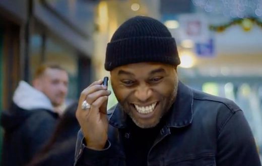 This adorable gadget will bring you unimaginable joy, as evidenced by this photo of a man making a phone call. You will not find it annoying at all to have conversations on a phone the size of a child's pacifier.