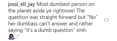 Instagram comment