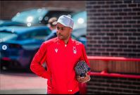 Andre Ayew celebrates as Nottingham Forest survive relegation