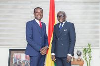 Kissi Agyebeng with Godfred Dame-Yeboah