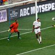 Teboho Mokoena scored with a header as South Africa thrashed Seychelles